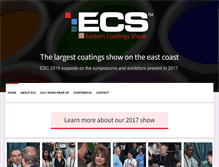 Tablet Screenshot of easterncoatingsshow.com